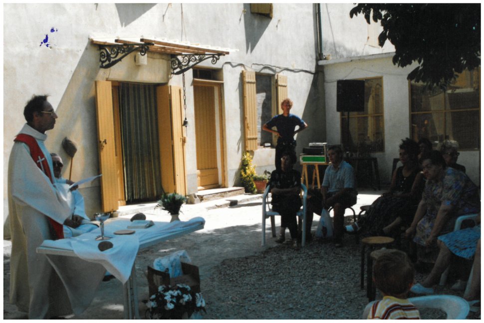 Pierre Goulé le 23 juin 2001 à la Ferme Bézert, à Orange